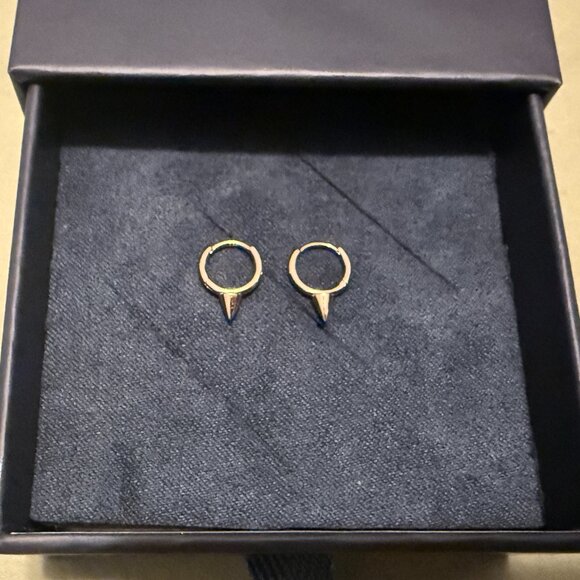 MARIA TASH RG Short Spike Hoop Earring 6.5mm - Picture 2 of 6